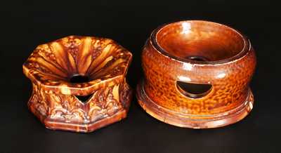 Lot of Two: Rockingham-Glazed Spittoons