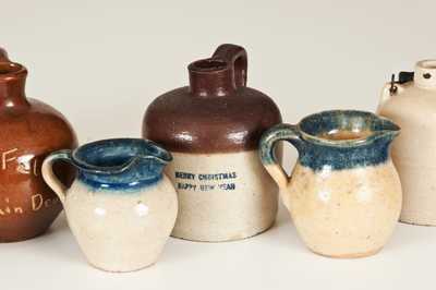 Lot of Nine: Miniature Stoneware Vessels