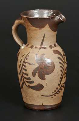 Fine Small-Sized Tanware Pitcher, Western PA origin, circa 1880