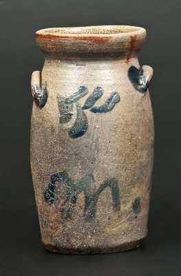 Miniature Stoneware Churn with Initials