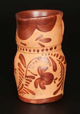 Small-Sized Tanware Pitcher, Western PA origin, fourth quarter 19th century.