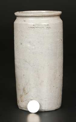Rare Narrow Diminutive A. COFFMAN / ROCKIGHAM, VA Rockingham County Stoneware Jar
