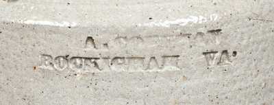 Rare Narrow Diminutive A. COFFMAN / ROCKIGHAM, VA Rockingham County Stoneware Jar