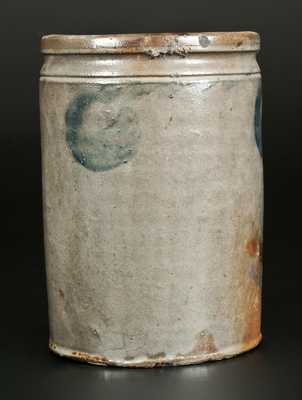 Rare 1 Gal. S. BELL & SON / STRASBURG, VA Stoneware Crock w/ Faint Duck Decoration