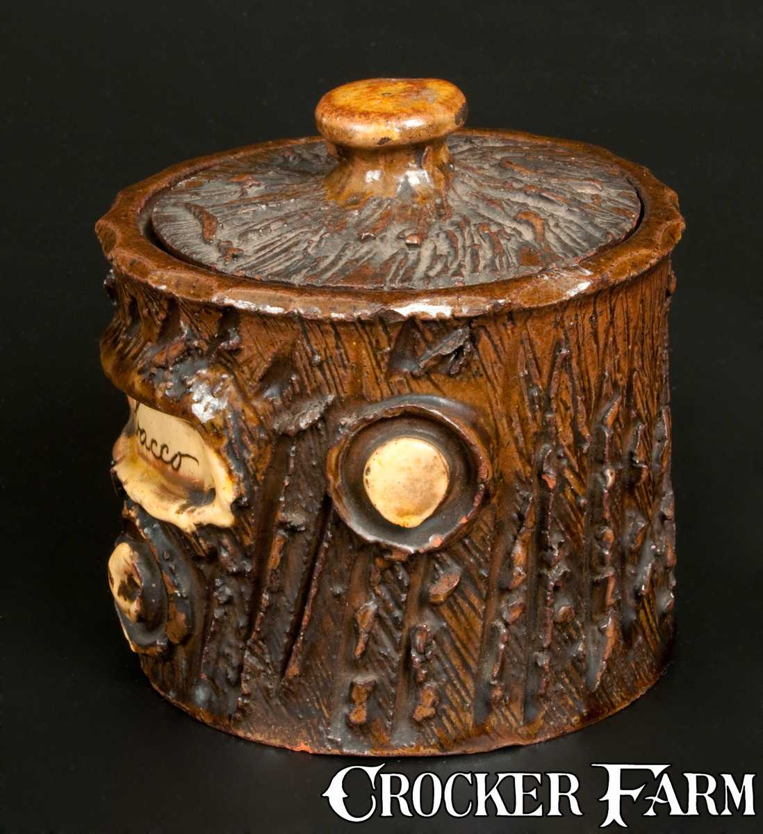 old ceramic tobacco jars Vintage Aonian Jar Old Charley D5844 Tobacco