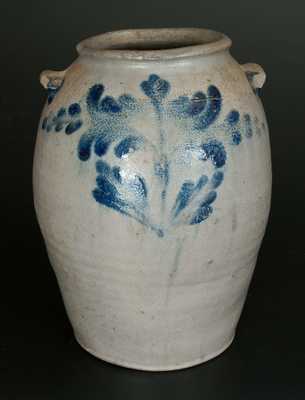 Rare 2 Gal. H. SMITH & CO. (Alexandria, VA) Stoneware Jar w/ Floral Decoration