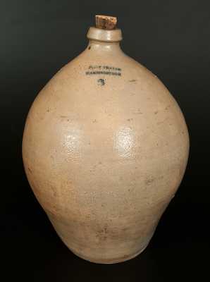 PLINY THAYER / LANSINGBURGH 3 Gal. Stoneware Jug