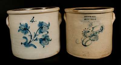 Lot of Two: Northeastern U.S. Stoneware Crocks (Poughkeepsie and Newark)