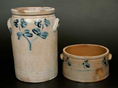 Lot of Two: Baltimore Stoneware incl. 3 Gal Jar and 1 Gal. Cake Crock