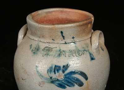 Rare Rockingham County, Virginia, Stoneware Preserve Jar inscribed 