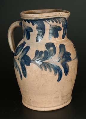 Impressive 2 Gal. R.C.R. / PHILA Stoneware Pitcher, Richard Remmey, Philadelphia, PA