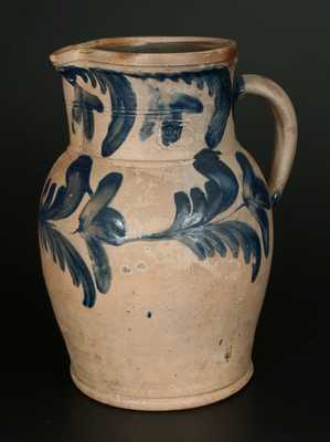 Impressive 2 Gal. R.C.R. / PHILA Stoneware Pitcher, Richard Remmey, Philadelphia, PA