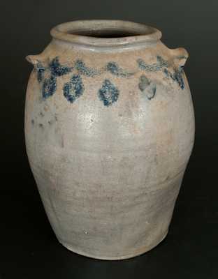 Rare 2 Gal. H. SMITH & CO. (Alexandria, VA) Stoneware Jar w/ Floral Decoration