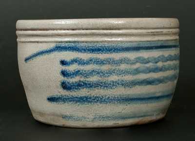 Fine Western PA Stoneware Bowl Decorated with Six Stripes