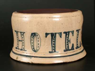 Exceptional Northeastern Stoneware ELM PARK HOTEL Spittoon
