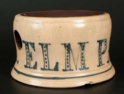 Exceptional Northeastern Stoneware ELM PARK HOTEL Spittoon