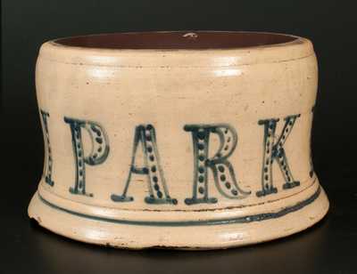 Exceptional Northeastern Stoneware ELM PARK HOTEL Spittoon