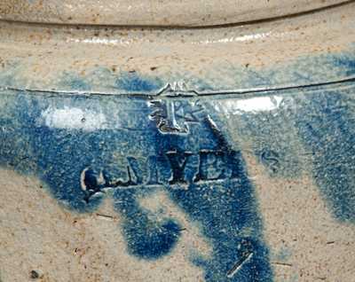 Unusual 1/2 Gal. H. MYERS w/ Relief "F" Stamp, Baltimore, c1825