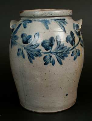 6 Gal. Ovoid Baltimore Stoneware Crock, c1840