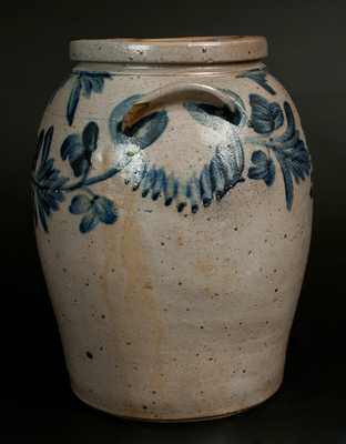 6 Gal. Ovoid Baltimore Stoneware Crock, c1840