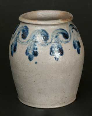 1/2 Gal. Alexandria, VA Stoneware Jar with Brushed Decoration att. H. C. Smith