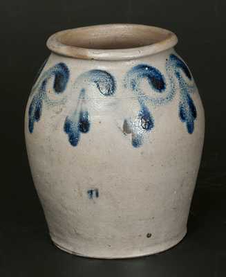 1/2 Gal. Alexandria, VA Stoneware Jar with Brushed Decoration att. H. C. Smith