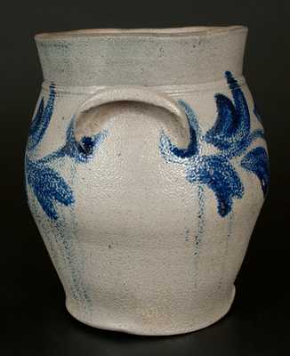 2 Gal. BELL (Shenandoah Valley of Virginia) Stoneware Crock with Leafy Vine Decoration