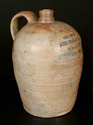 Rare Baltimore PURE WINE CIDER Stoneware Advertising Jug