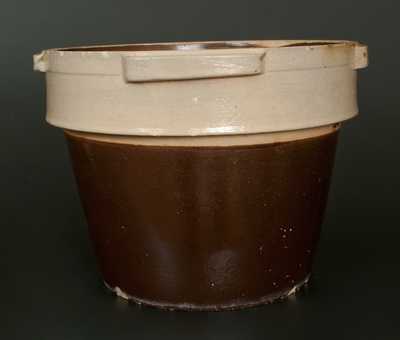 Rare HUBBELL & CHESEBRO / GEDDES, N.Y. Four-Gallon Stoneware Flowerpot
