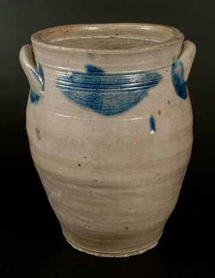 2 Gal. Ovoid Stoneware Jar att. Albany, NY