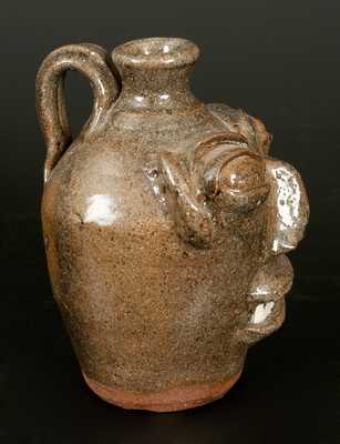 B. B. CRAIG / VALE, NC Small Stoneware Face Jug