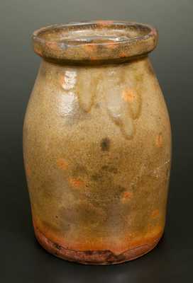 Glazed Redware Jar, New England origin, first half 19th century