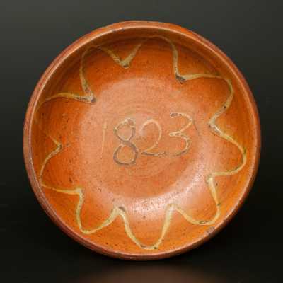 Unusual Redware Bowl with