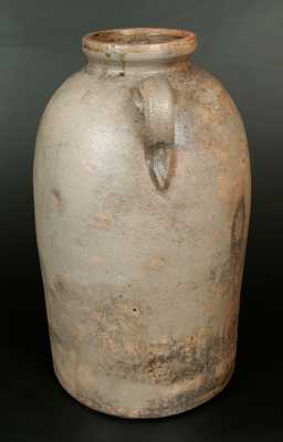 PITTMAN & BRO / ROCK MILLS, ALA 5 Gal. Open-Handled Stoneware Lidded Jar, Alabama