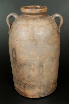 PITTMAN & BRO / ROCK MILLS, ALA 5 Gal. Open-Handled Stoneware Lidded Jar, Alabama