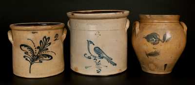 Lot of Three: Northeastern U.S. Stoneware Crocks