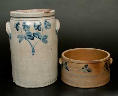Lot of Two: Baltimore Stoneware incl. 3 Gal Jar and 1 Gal. Cake Crock