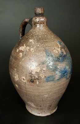 Important Stoneware Jug w/ Depiction of 