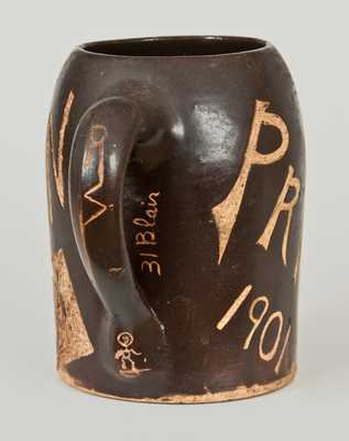 Rare Princeton 1901 Stoneware Mug