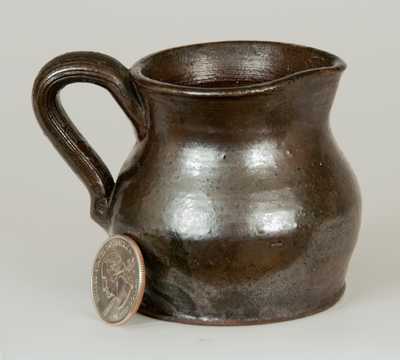 Miniature Redware Pitcher Inscribed "W. W. C. / 1904," William Washington Cline, Hartford City, Indiana
