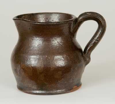 Miniature Redware Pitcher Inscribed "W. W. C. / 1904," William Washington Cline, Hartford City, Indiana