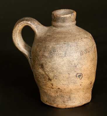 Rare Miniature Baltimore Stoneware Advertising Jug Impressed SCHWINN