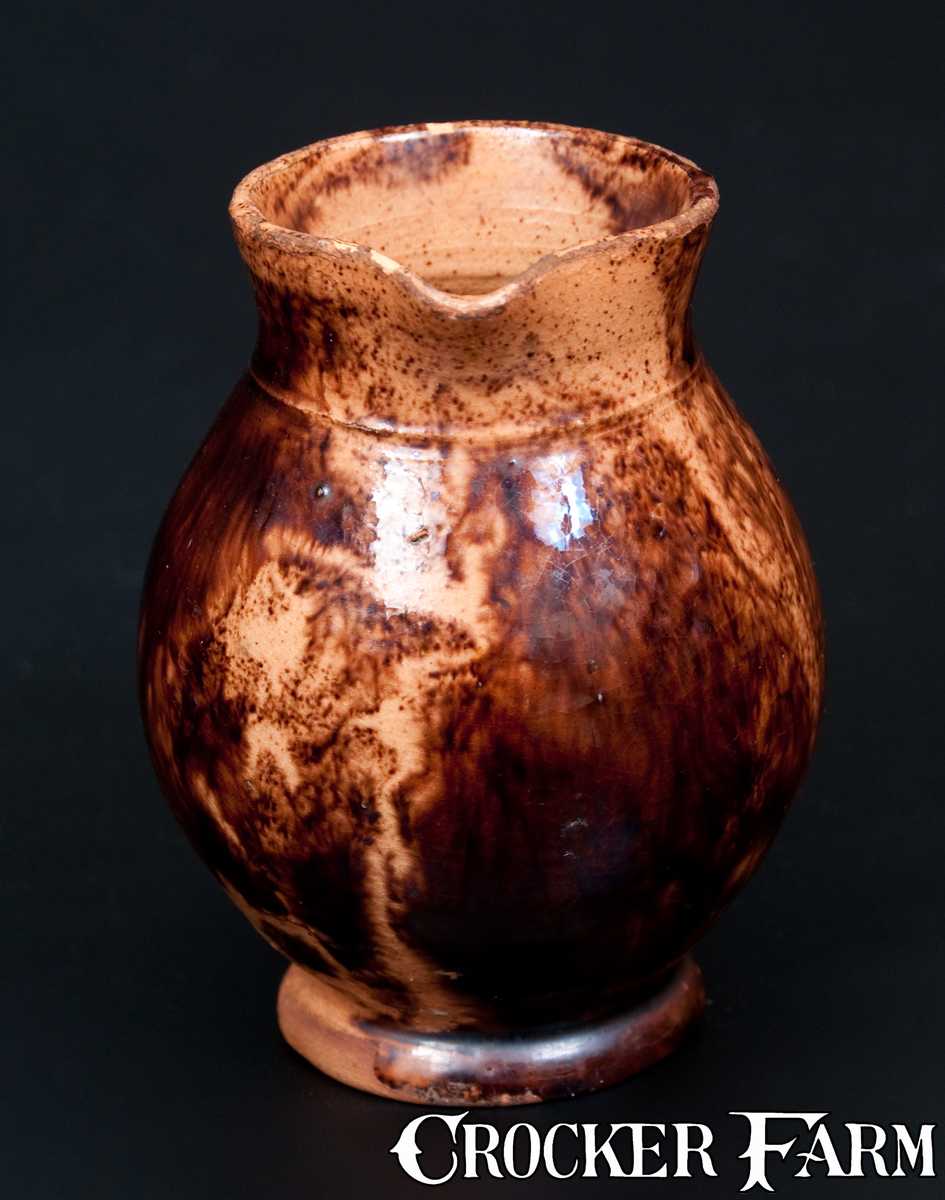 Fine Miniature Glazed Redware Pitcher, Pennsylvania origin, 19th ...