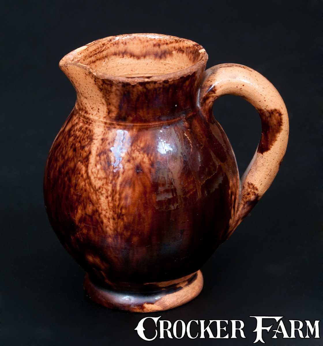 Fine Miniature Glazed Redware Pitcher, Pennsylvania origin, 19th ...
