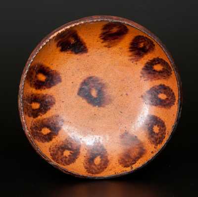 Redware Plate with Manganese Decoration
