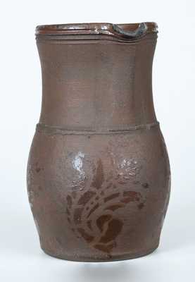 Tanware Pitcher with Stenciled Decoration, Western PA origin, fourth quarter 19th century