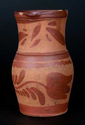 Tanware Pitcher, Western PA origin, fourth quarter 19th century