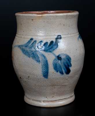 Half-Gallon Stoneware Jar w/ Cobalt Floral Decoration, attrib. Richard C. Remmey, Philadelphia, PA