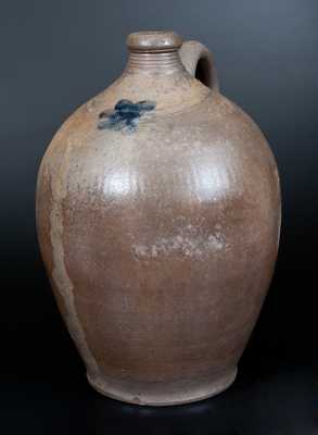 Stoneware Jug w/ Cobalt Star Decoration, possibly Egbert Schoonmaker, Kingston, NY