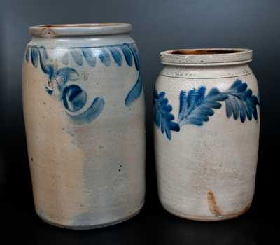 Lot of Two: Remmey Philadelphia Stoneware Jar, Southeast PA Stoneware Jar